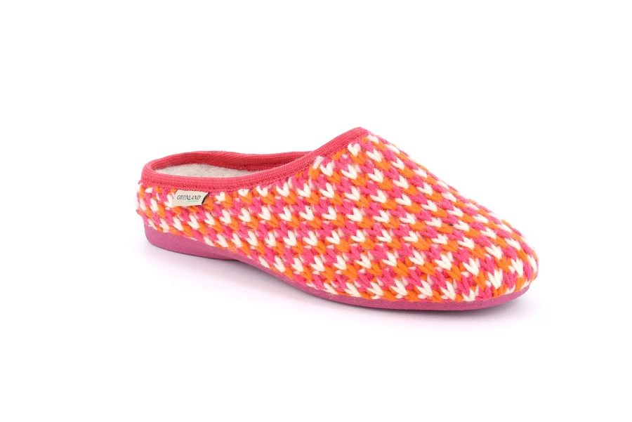 Ciabatta con tomaia in maglia | ADRI CI2528 - MAGENTA-MULTI | Grünland
