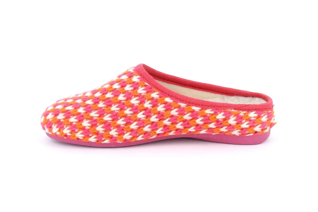 Ciabatta con tomaia in maglia | ADRI CI2528 - MAGENTA-MULTI | Grünland