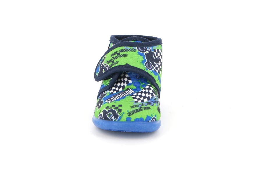 Pantofola Junior con strappo | DALY PA1151 - ROYAL-ROYAL | Grünland Junior