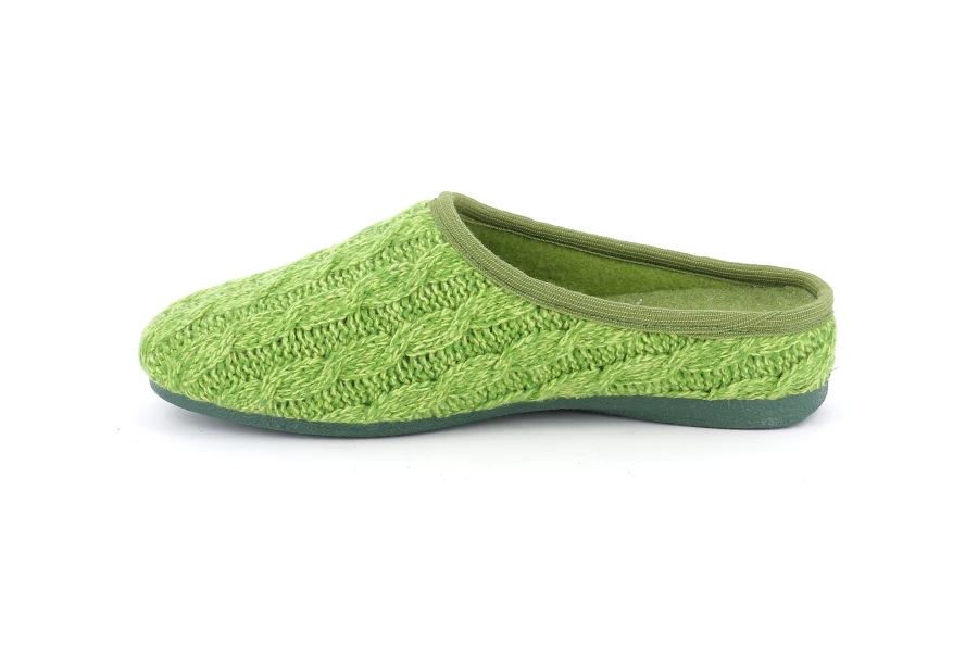 Ciabatta con tomaia in maglia | ADRI CI2529 - VERDE | Grünland