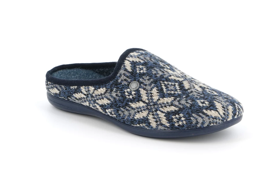 Ciabatta in maglia | GAFO CI2562 - BLU | Grünland