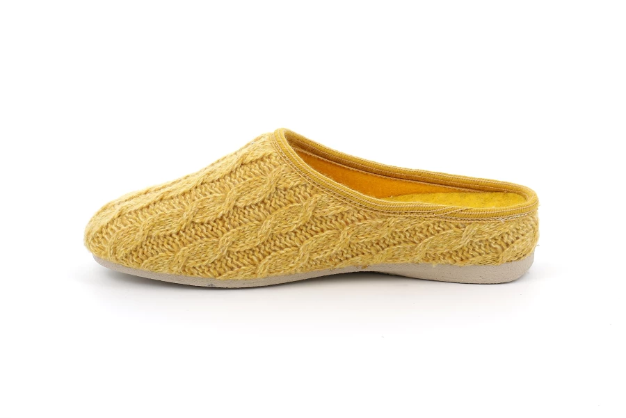 Ciabatta con tomaia in maglia | ADRI CI2529 - GIALLO | Grünland