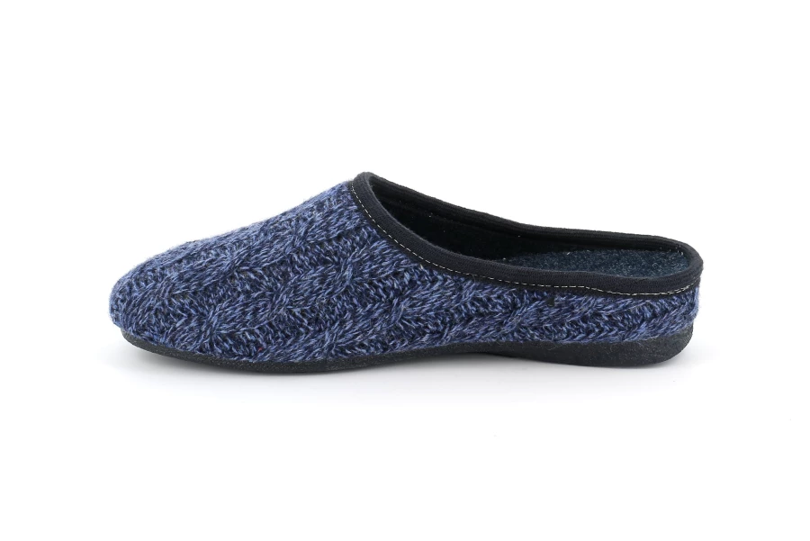Ciabatta con tomaia in maglia | ADRI CI2529 - BLU | Grünland