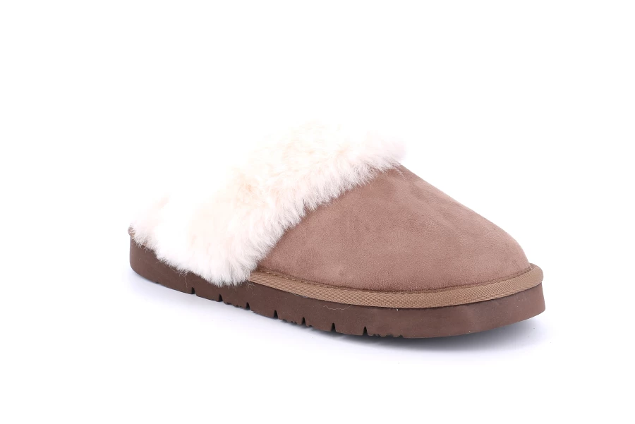 Ciabatta invernale con peluche | CHOU CI3514 - TAUPE | Grünland
