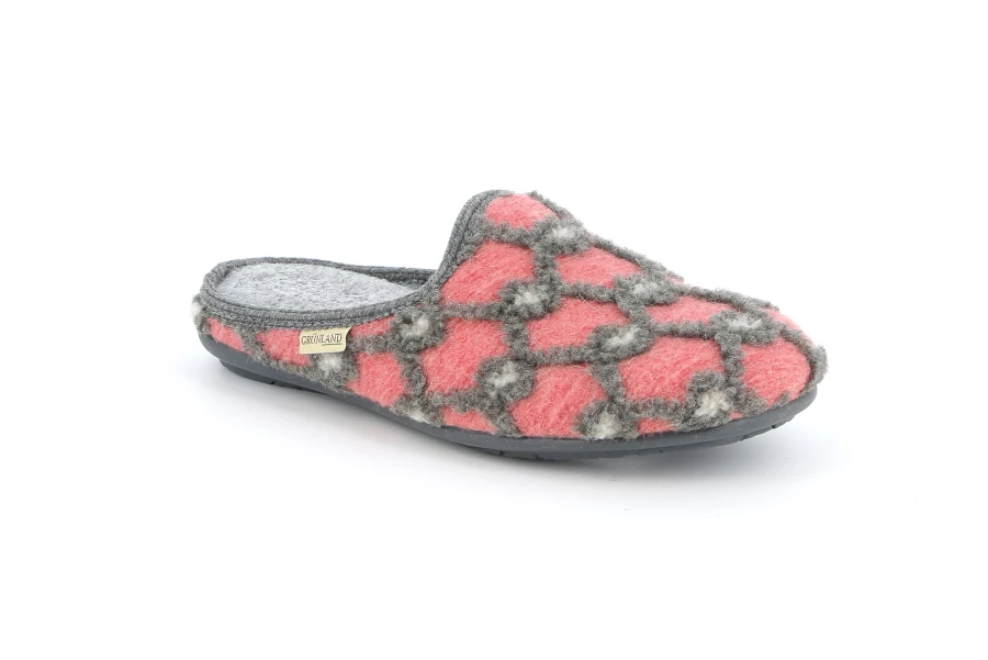 Ciabatta a fantasia intrecciata | FAYE CI2545 - ROSA | Grünland