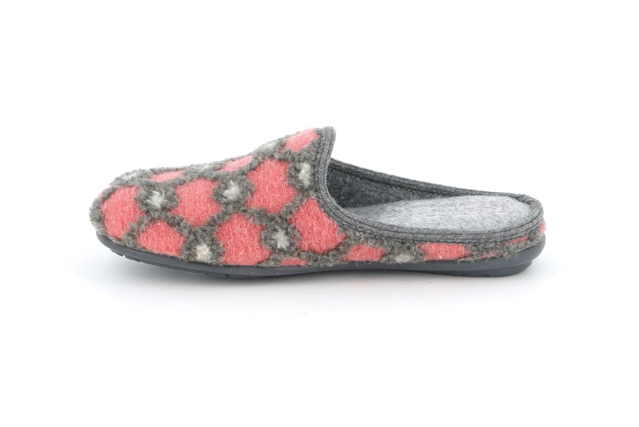 Ciabatta a fantasia intrecciata | FAYE CI2545 - ROSA | Grünland