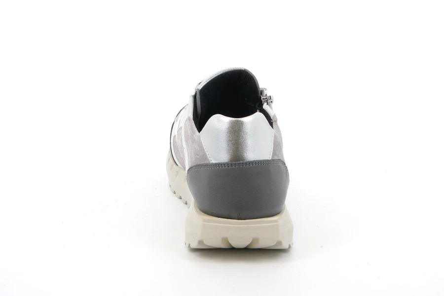 Sneaker sporty con zip | SATH SC4145 - GRIGIO | Grünland