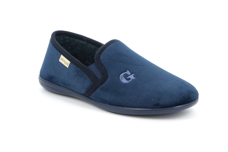 Herrenpantoffel | GAFO PA0675 - Blau | Grünland