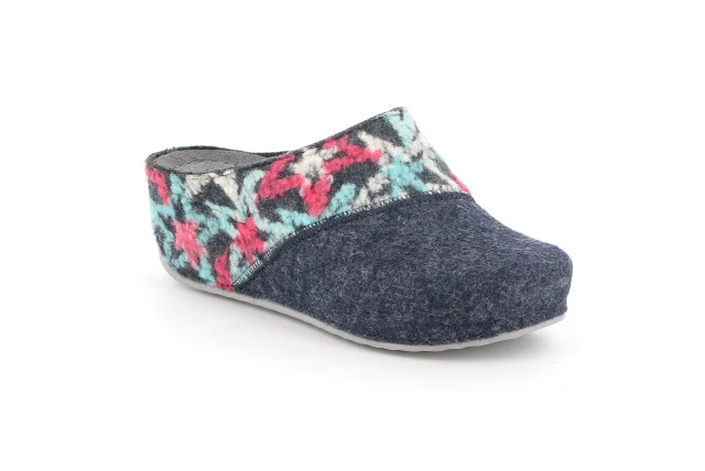 Ciabatta con zeppa | RAPY CI1881 - blu