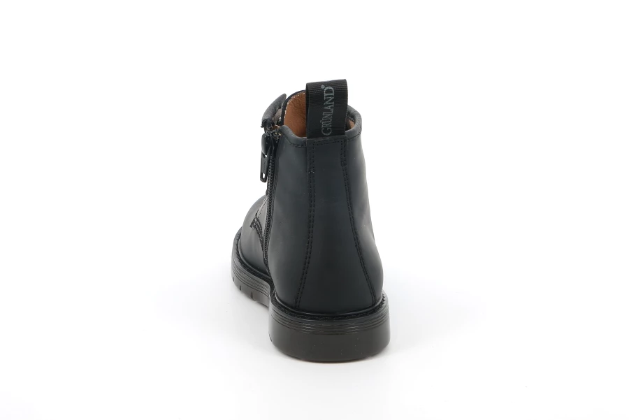 TABA - Polacchino in pelle con zip laterale PO2302 - NERO | Grünland Junior