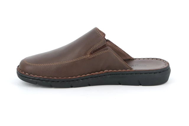 Men's slipper with H fit | EBRO CI2517 - TESTA DI MORO | Grünland