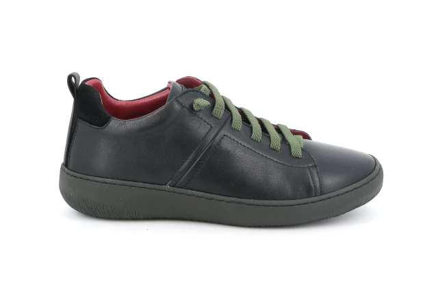 Sneaker urban con lacci elastici | IMOD SC5609 - NERO-OLIVA | Grünland
