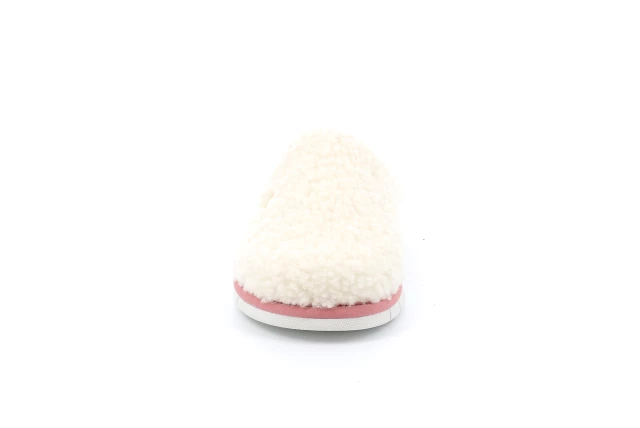 Ciabatta Junior in eco pelliccia | FIMO CI2524 - PANNA-ROSA | Grünland Junior