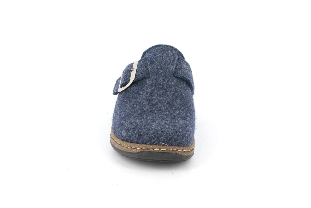 Ciabatta in feltro di vera lana | DASA CE0865 - BLU | Grünland
