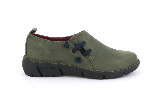 Slip on in morbida pelle | KART SC2886 - OLIVA | Grünland